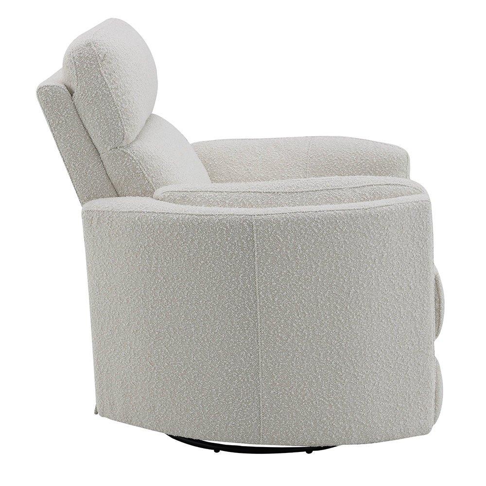 ACME Sagen Glider Recliner with Swivel - Beige Boucle