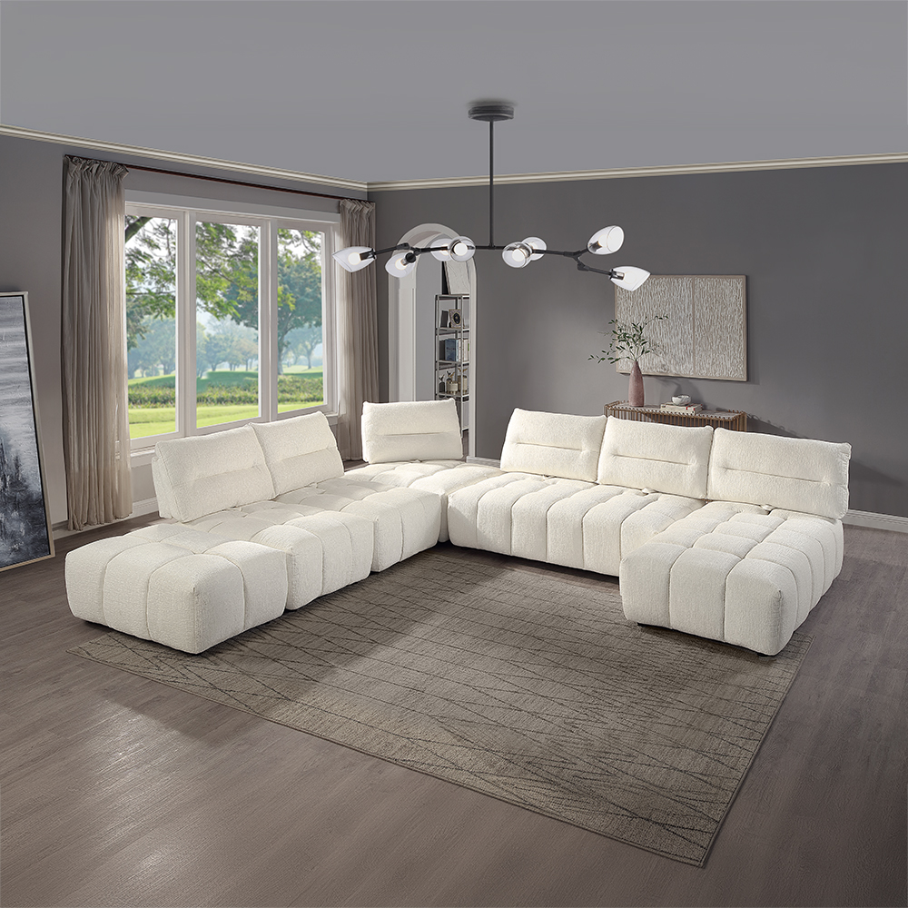 ACME - Loanna Modular Chaise in Beige Linen