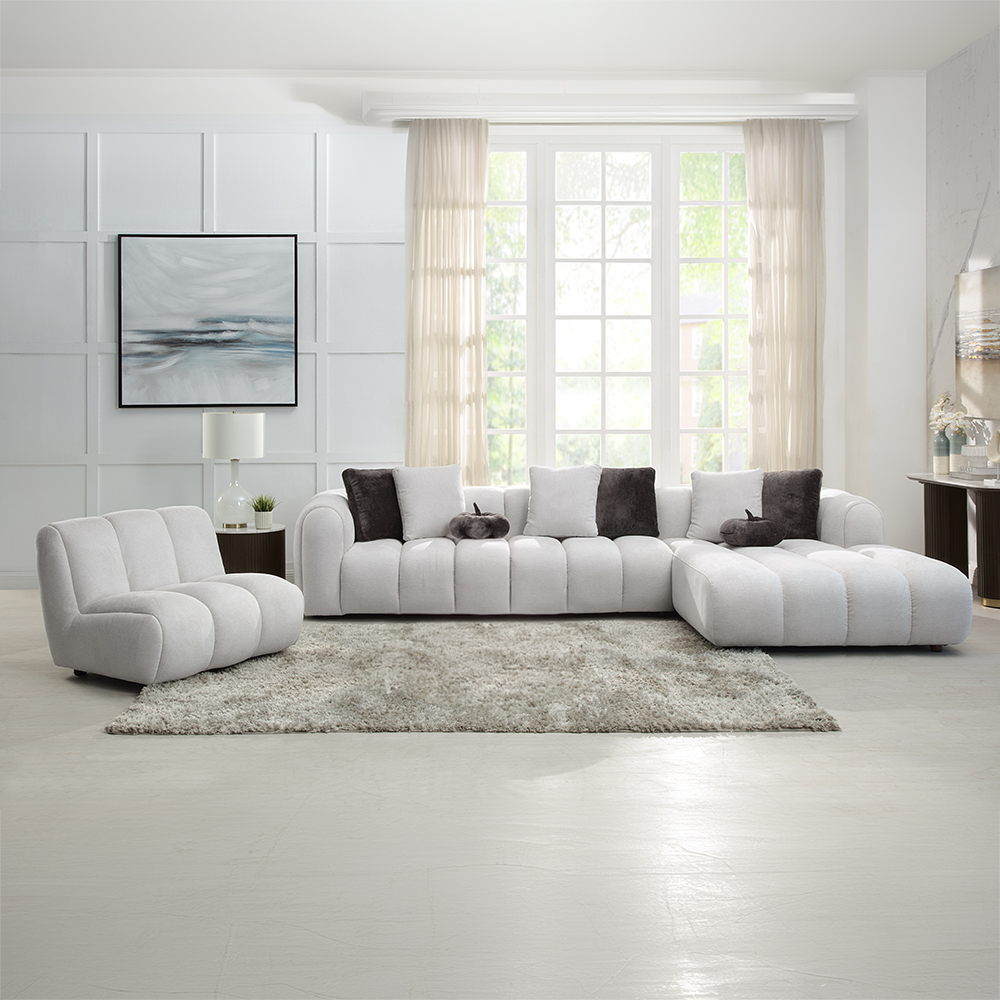 ACME - Manilla Chair in Ivory White Linen