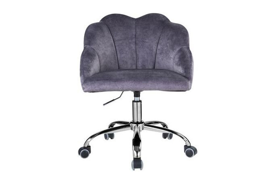 ACME - Rowse Office Chair in Dark Gray/Chrome