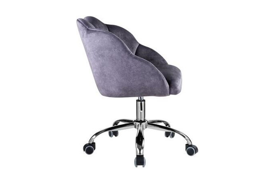 ACME - Rowse Office Chair in Dark Gray/Chrome