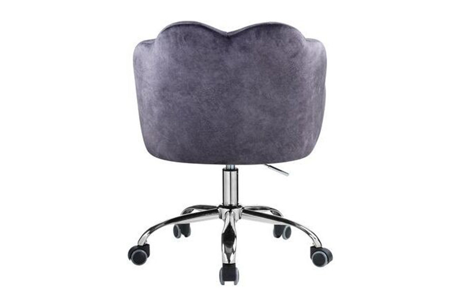 ACME - Rowse Office Chair in Dark Gray/Chrome