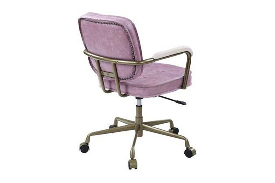 ACME Siecross Office Chair - Pink Top Grain Leather