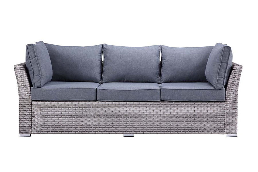 ACME - Laurance Patio Sectional Sofa & Cocktail Table in Gray