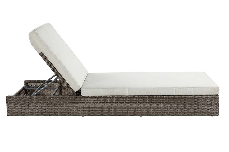 ACME - Salena Patio Sun Lounge in Beige/Gray (OT01093)
