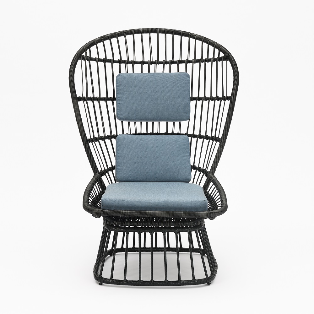 ACME - Qudrat Patio Lounge Chair in Black