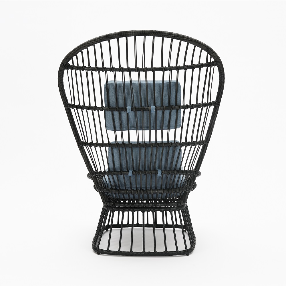 ACME - Qudrat Patio Lounge Chair in Black