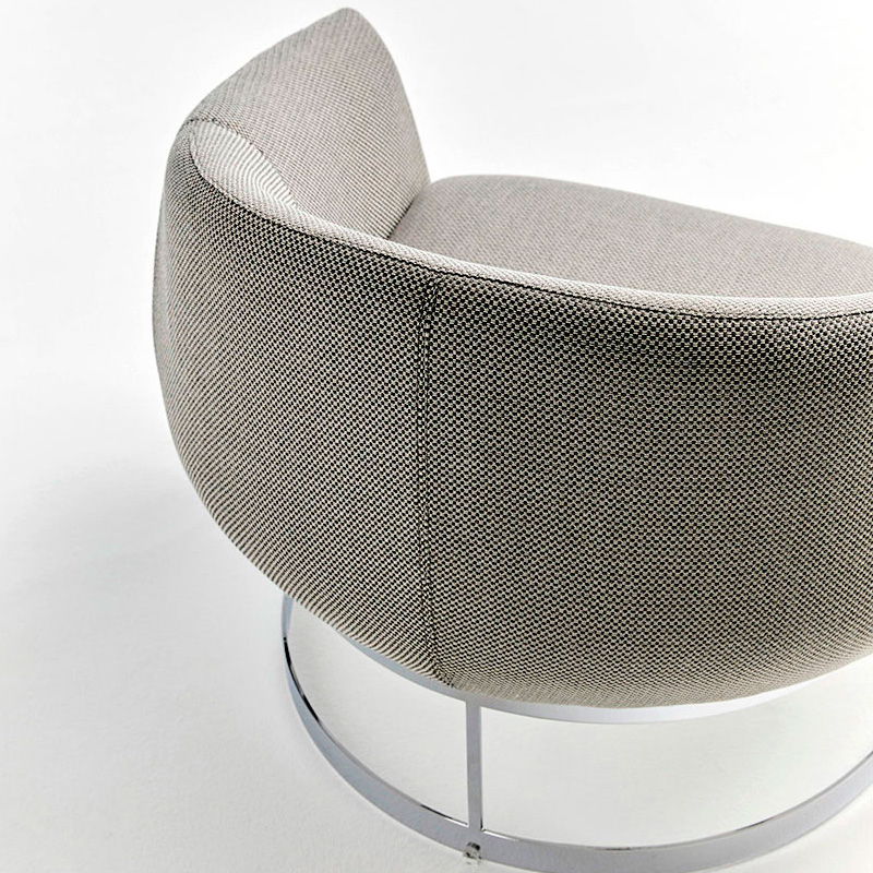 Alexandra - Paul Stationary Solid Print Armchair