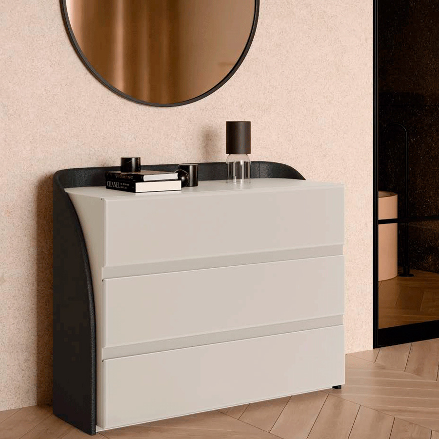 Alexandra - Cricket Dresser in Matt Cream Lacquered