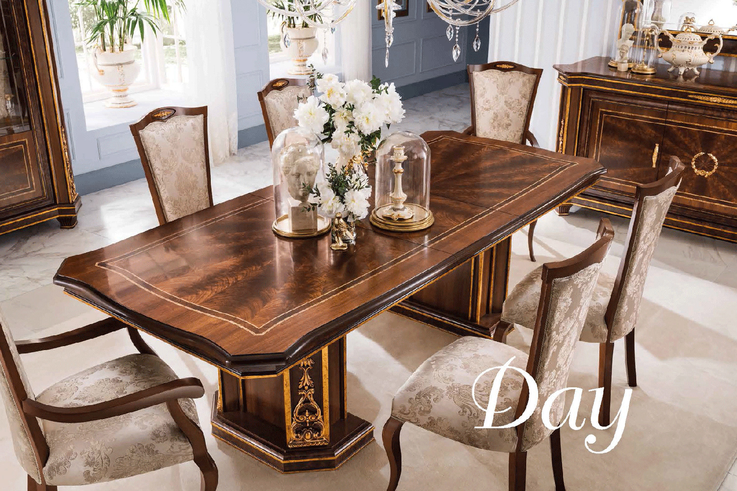 Arredoclassic - Modigliani Day Dining Rectangular Table W/2 Extension