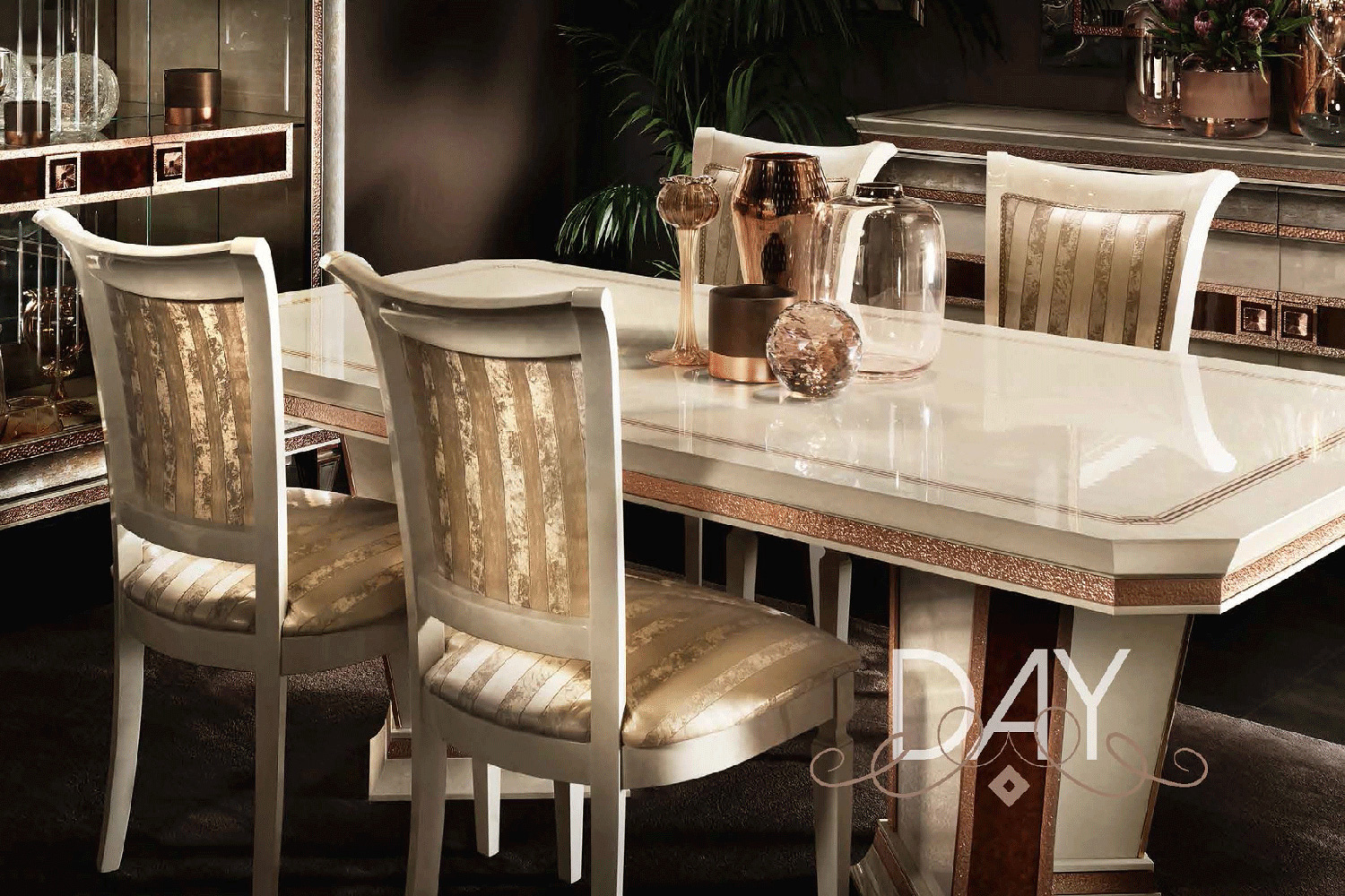 Arredoclassic - Dolce Vita Dining Rectangular Fix Top Table