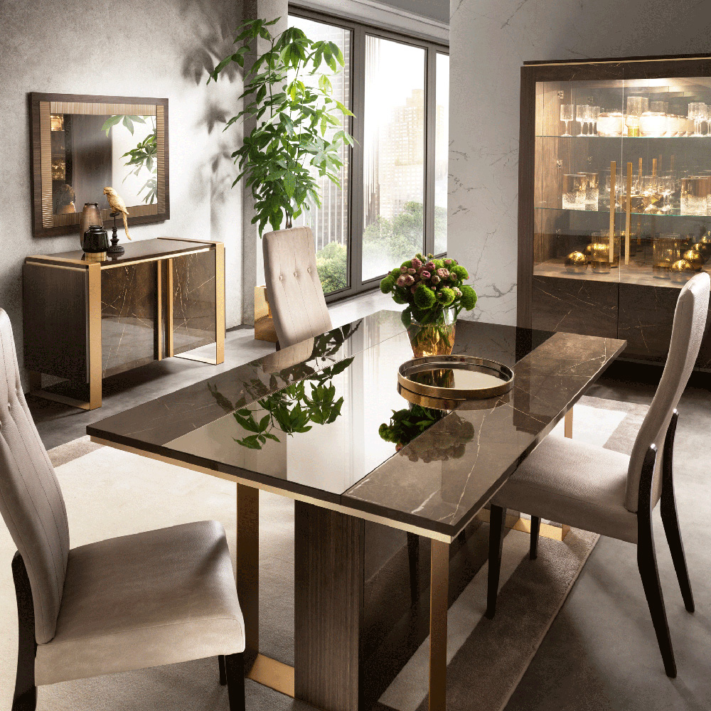 Arredoclassic Essenza Dining Chair - Brown/Marble, Cat. E