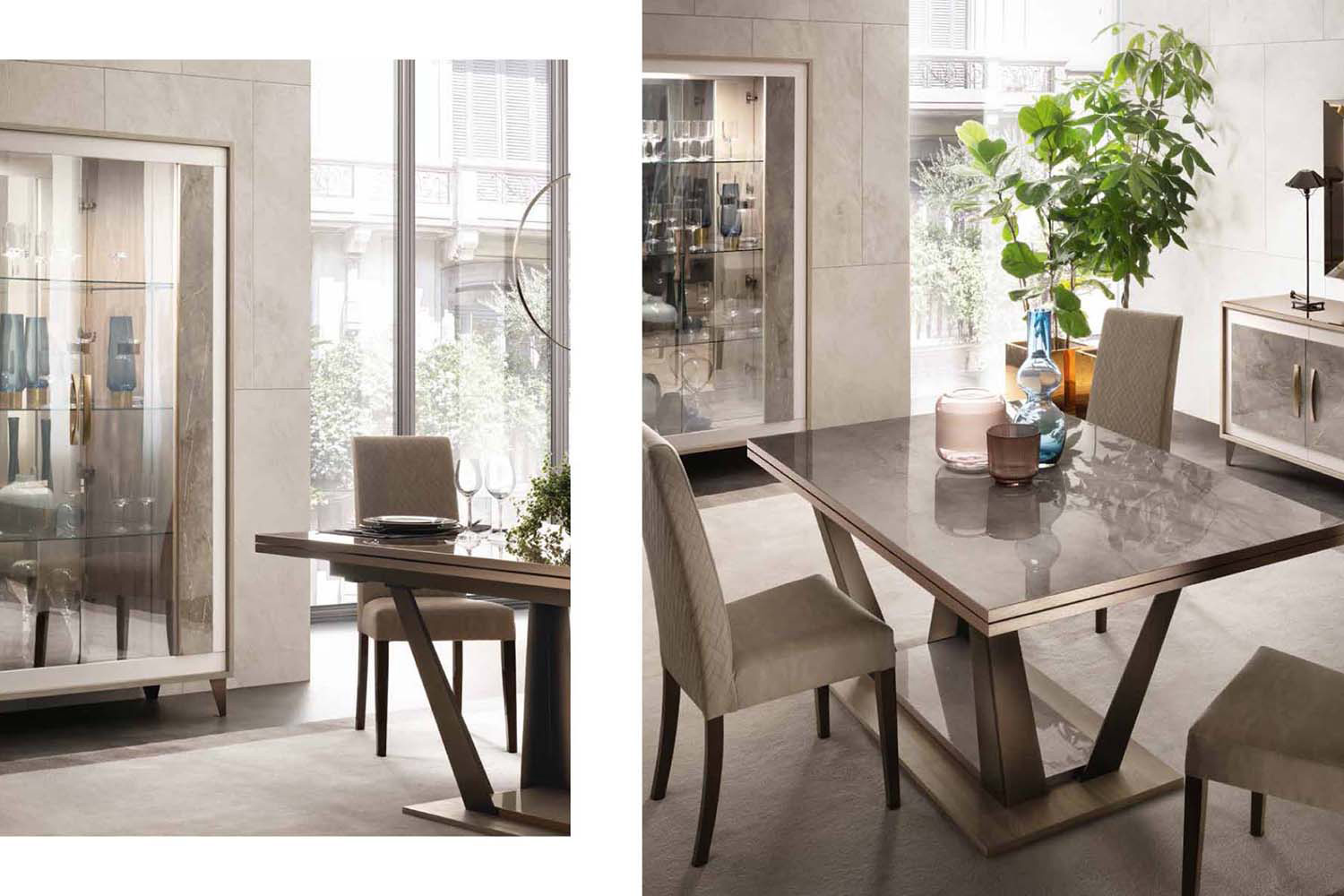 Arredoclassic - Arredoambra Dining Rectangular Table W/2 Ext.