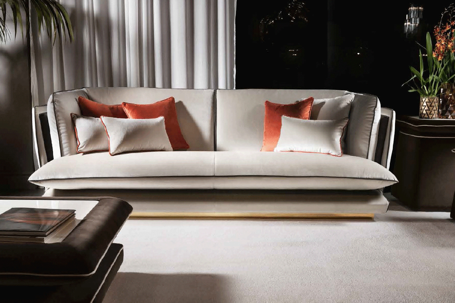 Arredoclassic Allure Cushion - Brown/Beige, 50 x 50 cm