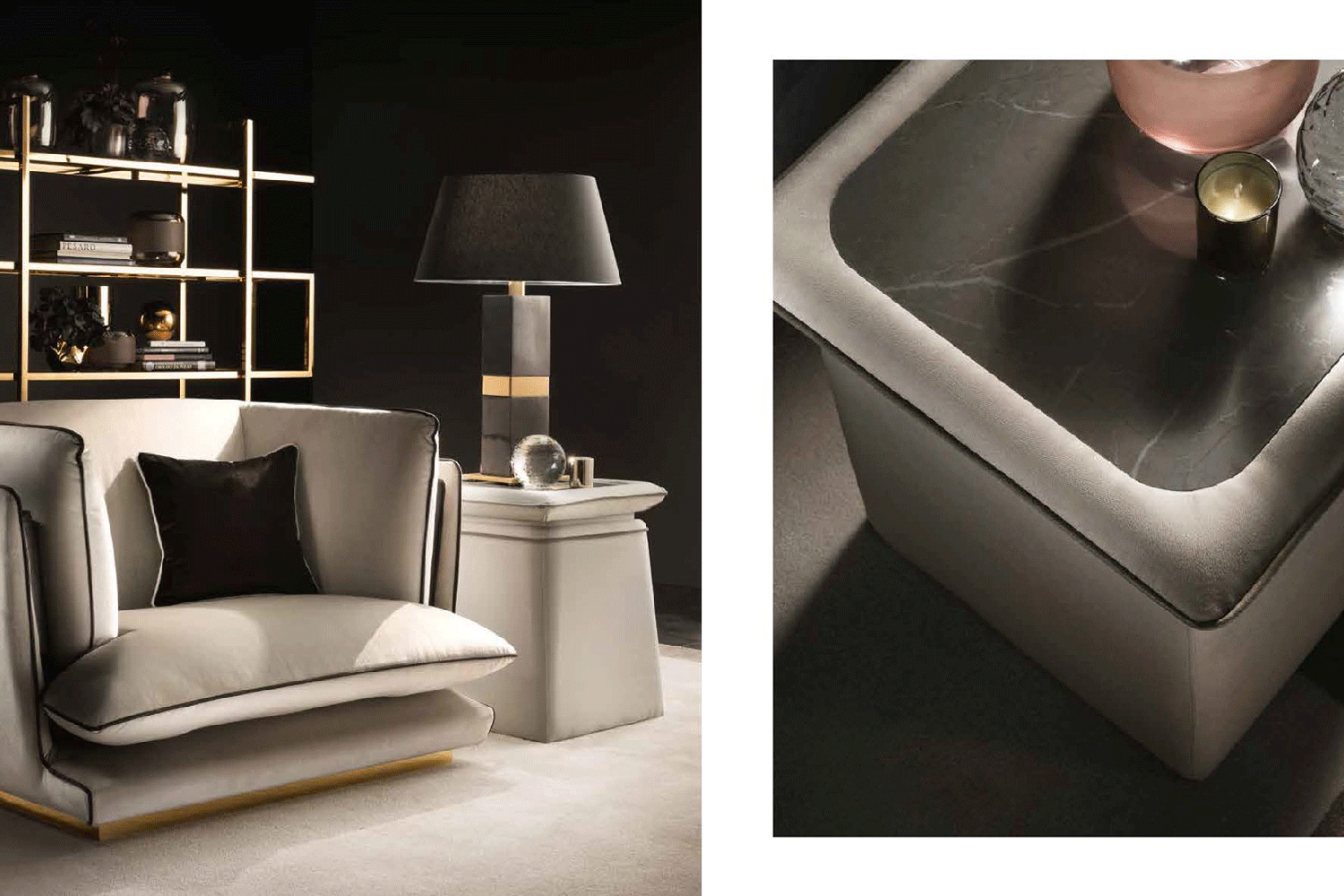 Arredoclassic Allure Cushion - Brown/Beige, 50 x 50 cm