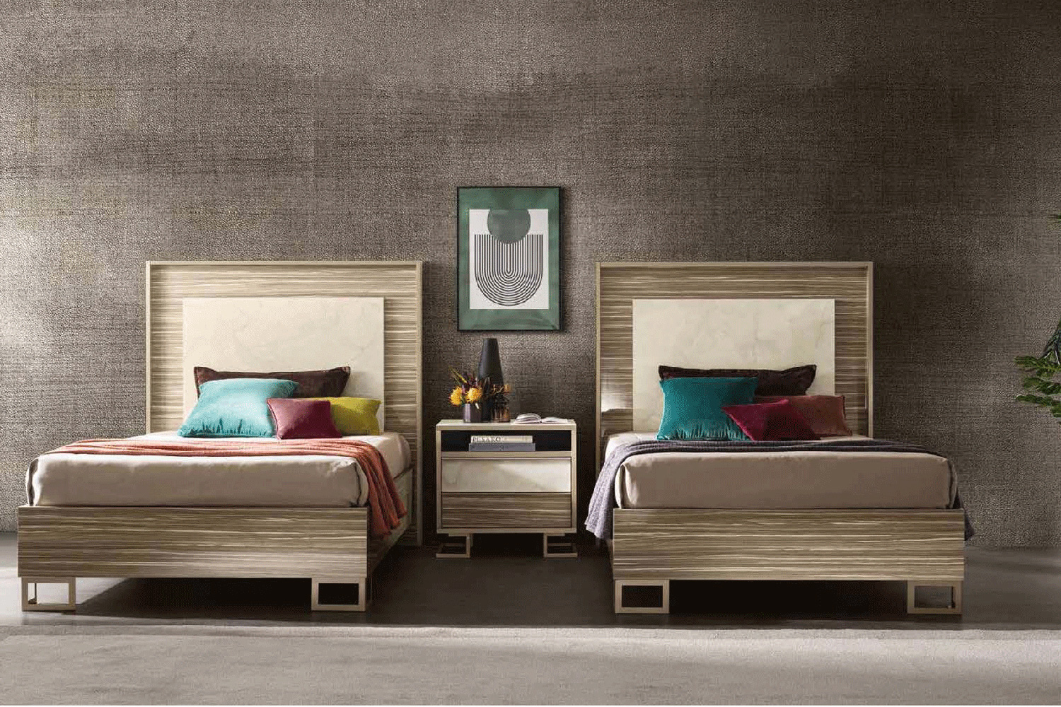 Arredoclassic - Luce Light Bed W/Upholstered Headboard
