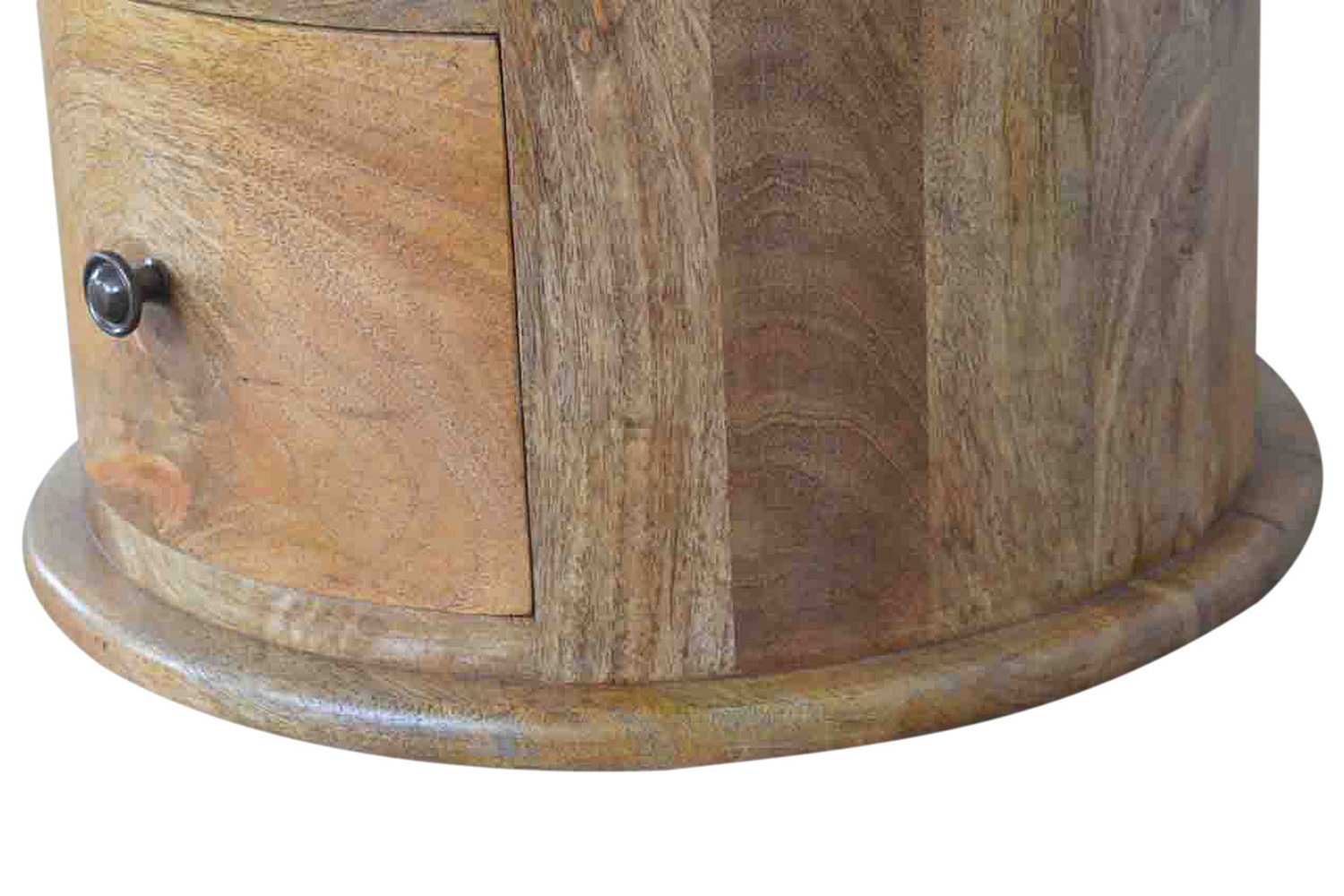 Artisan Drum Bedside - Oak-ish