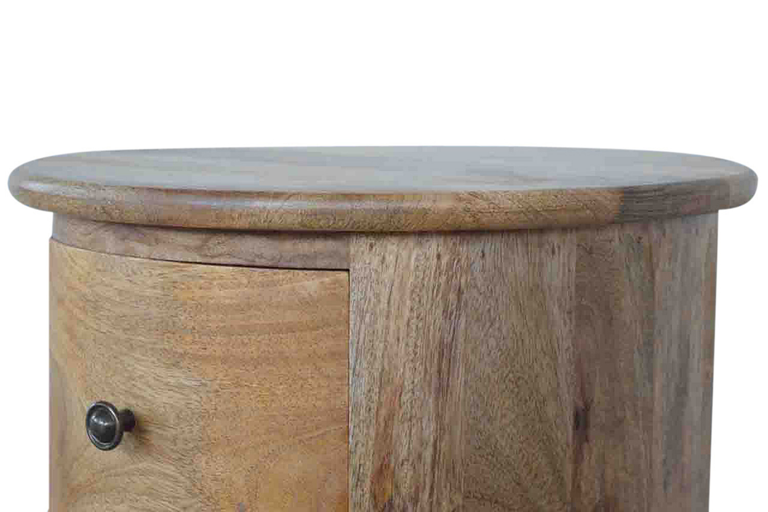 Artisan Drum Bedside - Oak-ish