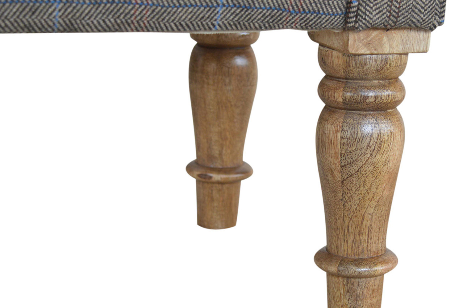 Artisan Bedroom Bench - Pewter, Multi Tweed
