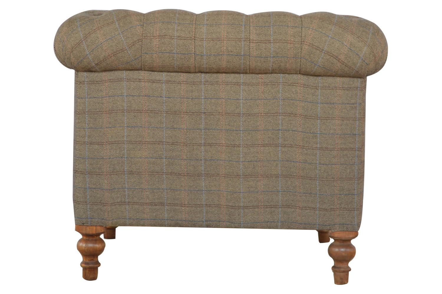 Artisan Chesterfield Armchair - Multi Tweed