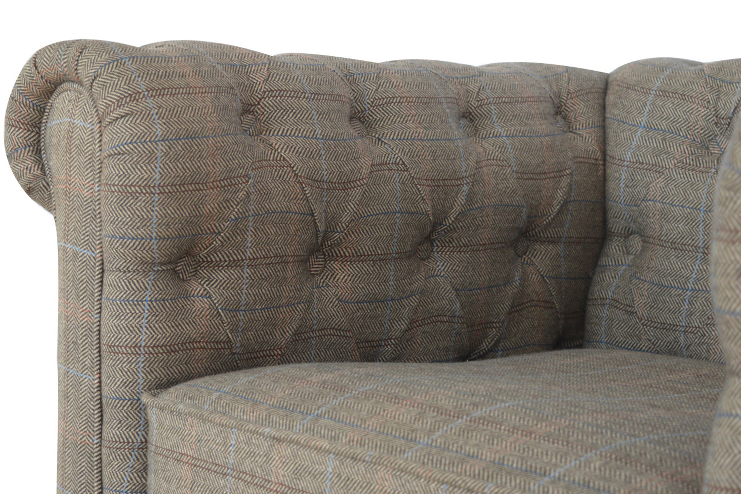 Artisan Chesterfield Armchair - Multi Tweed