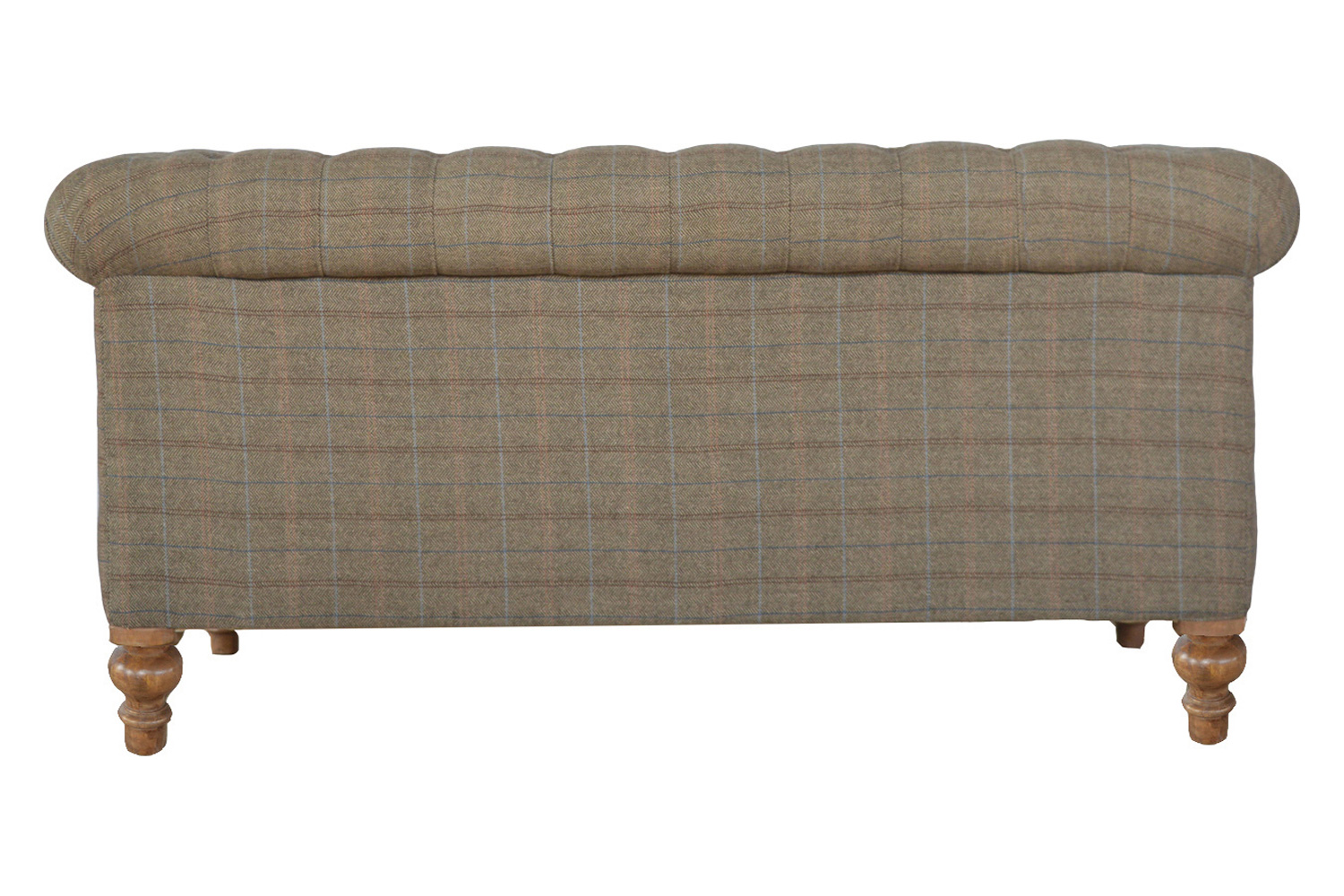 Artisan Chesterfield Sofa with 2 Seater - Gray, Multi Tweed