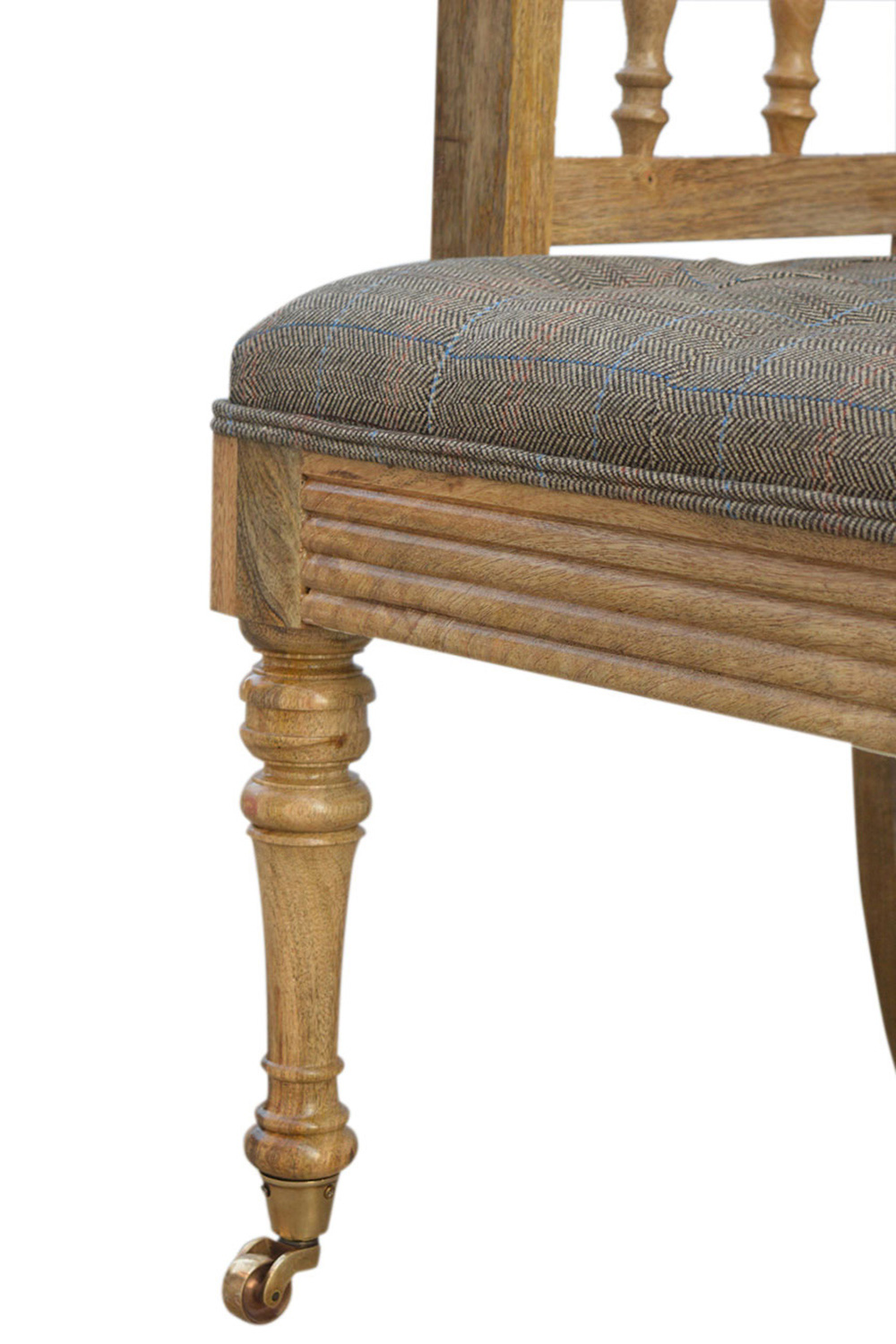 Artisan Deep Button Hallway Bench - Multi Tweed