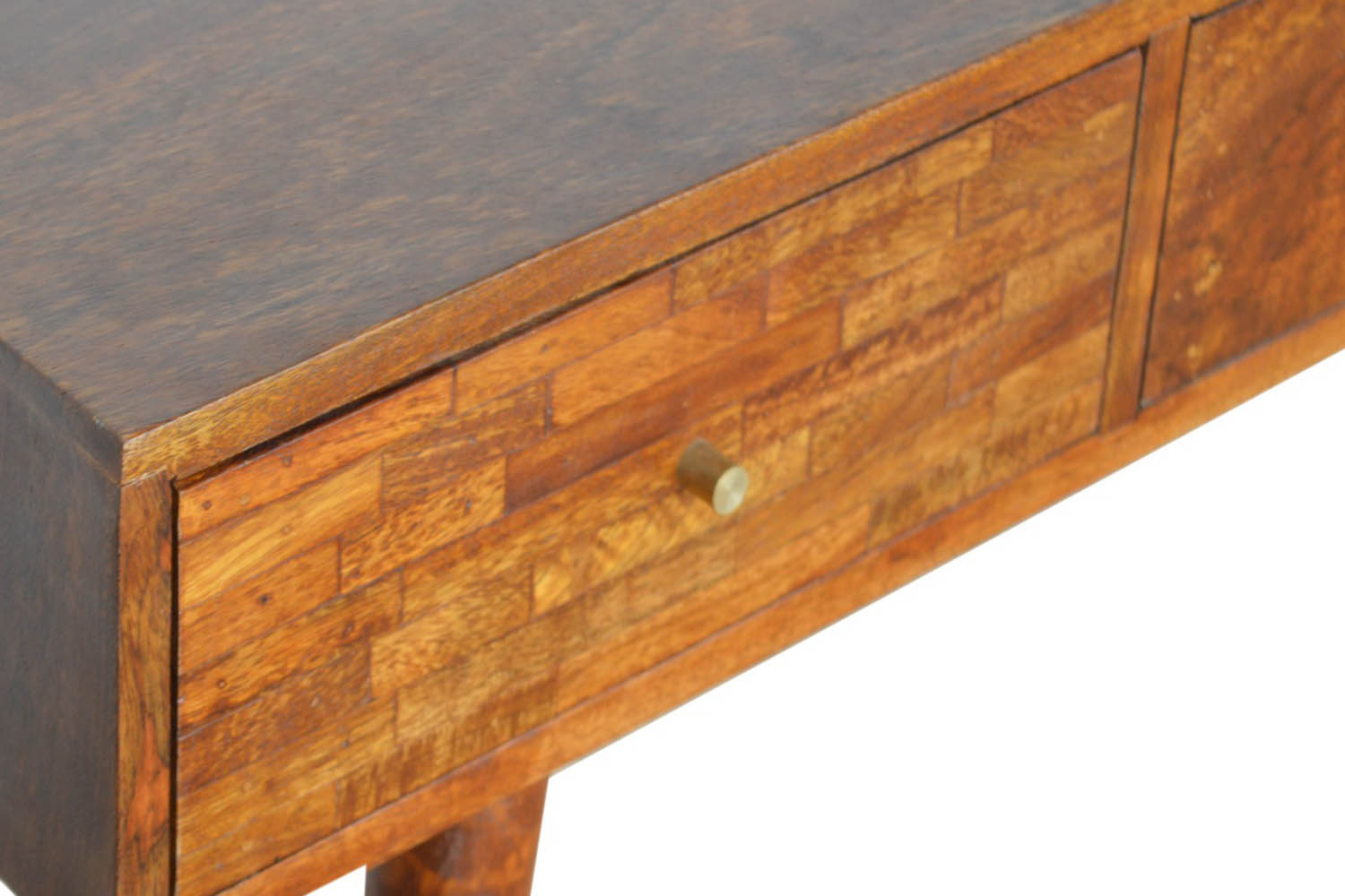 Artisan - 3 Drawer Mixed Console Table in Chestnut