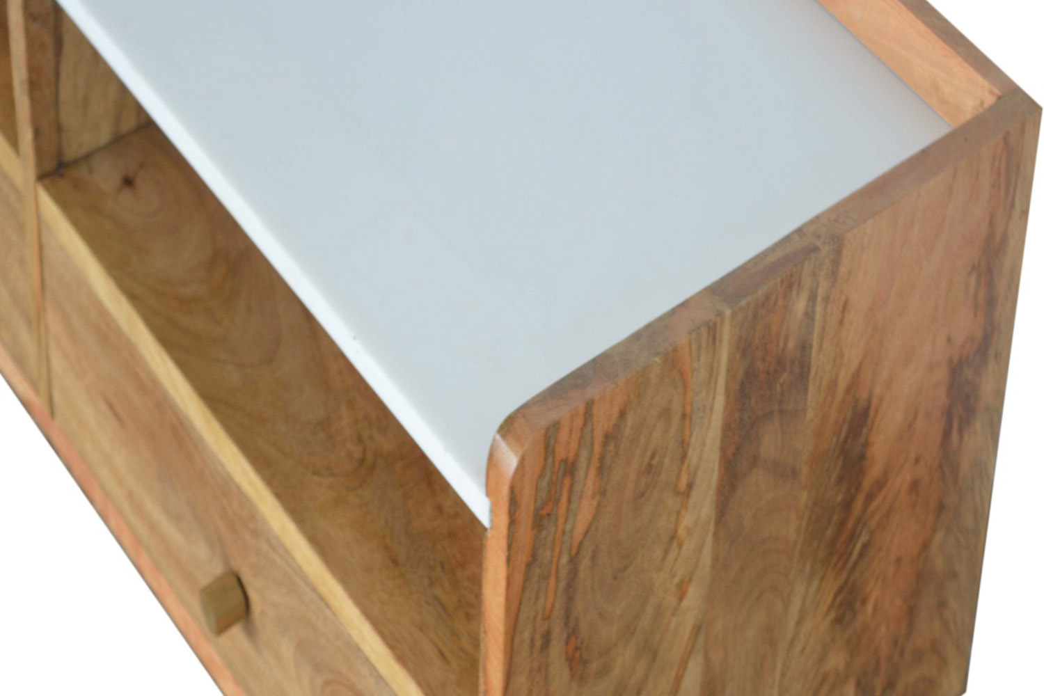 Artisan - White Marble Top Media Unit