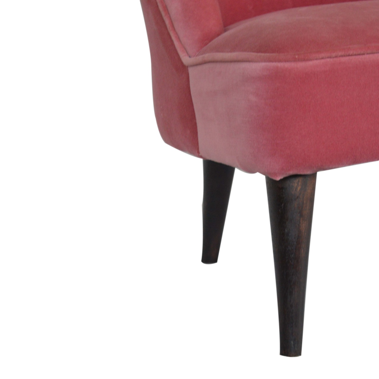 Artisan - Deep Button Chair in Pink, Velvet