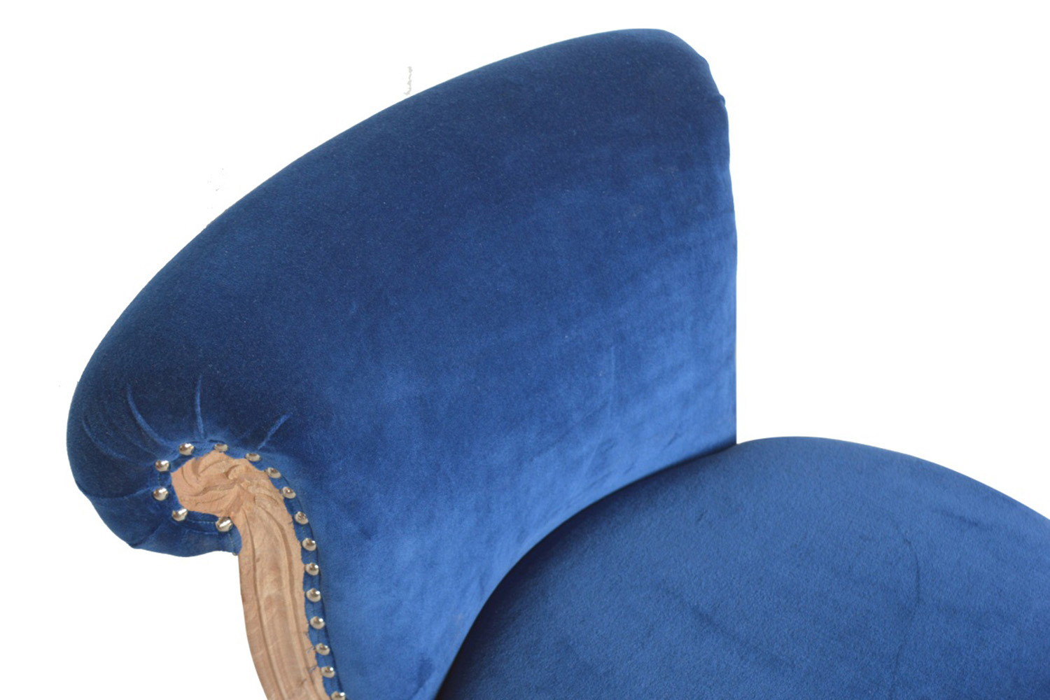 Artisan Studded Chair - Velvet, Royal Blue