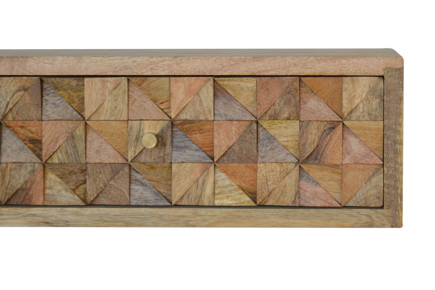 Artisan Wall Mounted Diamond Carved Bedside