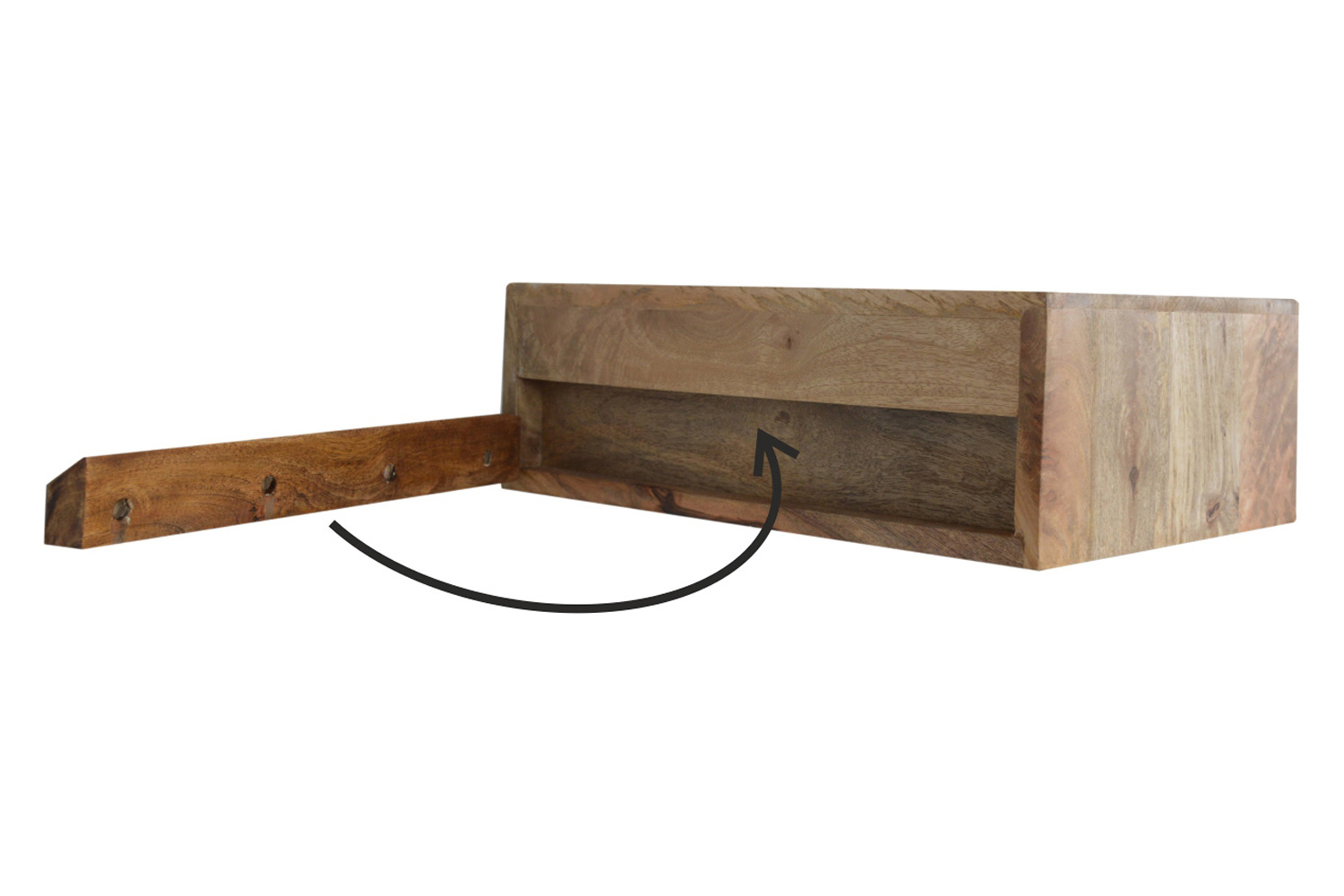 Artisan Wall Mounted Diamond Carved Bedside