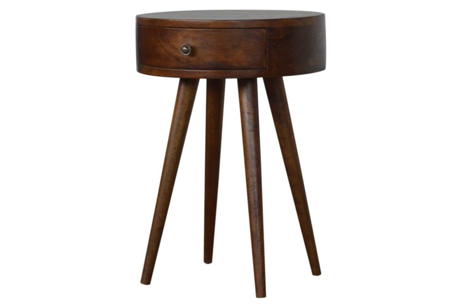Artisan Nordic Circular Shaped Bedside - Chestnut