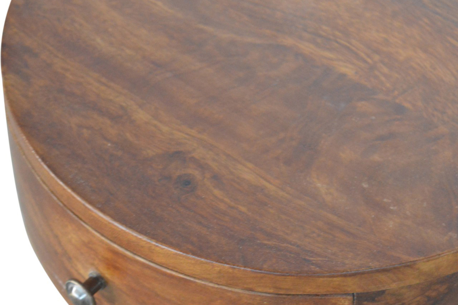Artisan Nordic Circular Shaped Bedside - Chestnut