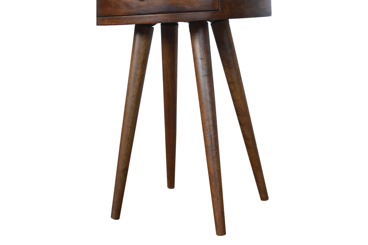 Artisan Nordic Circular Shaped Bedside - Chestnut