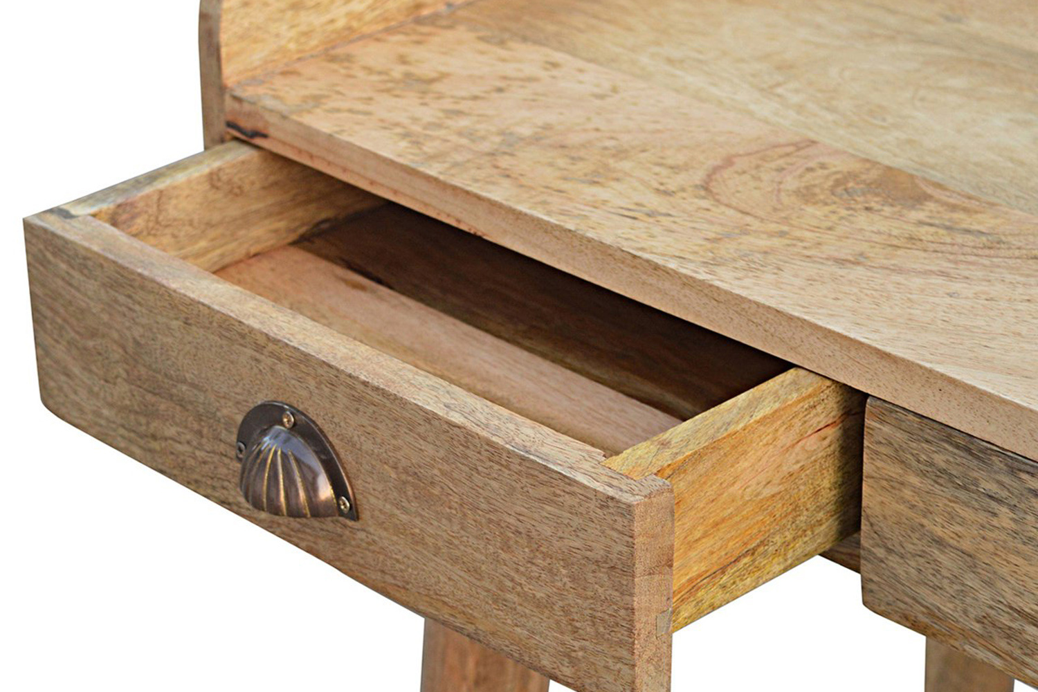 Artisan Nordic Style Gallery Back Writing Desk - Natural Oak-ish