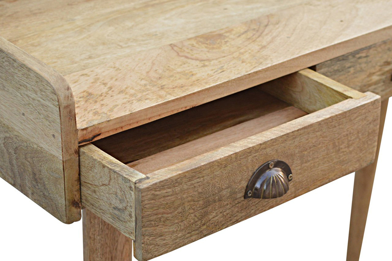 Artisan Nordic Style Gallery Back Writing Desk - Natural Oak-ish