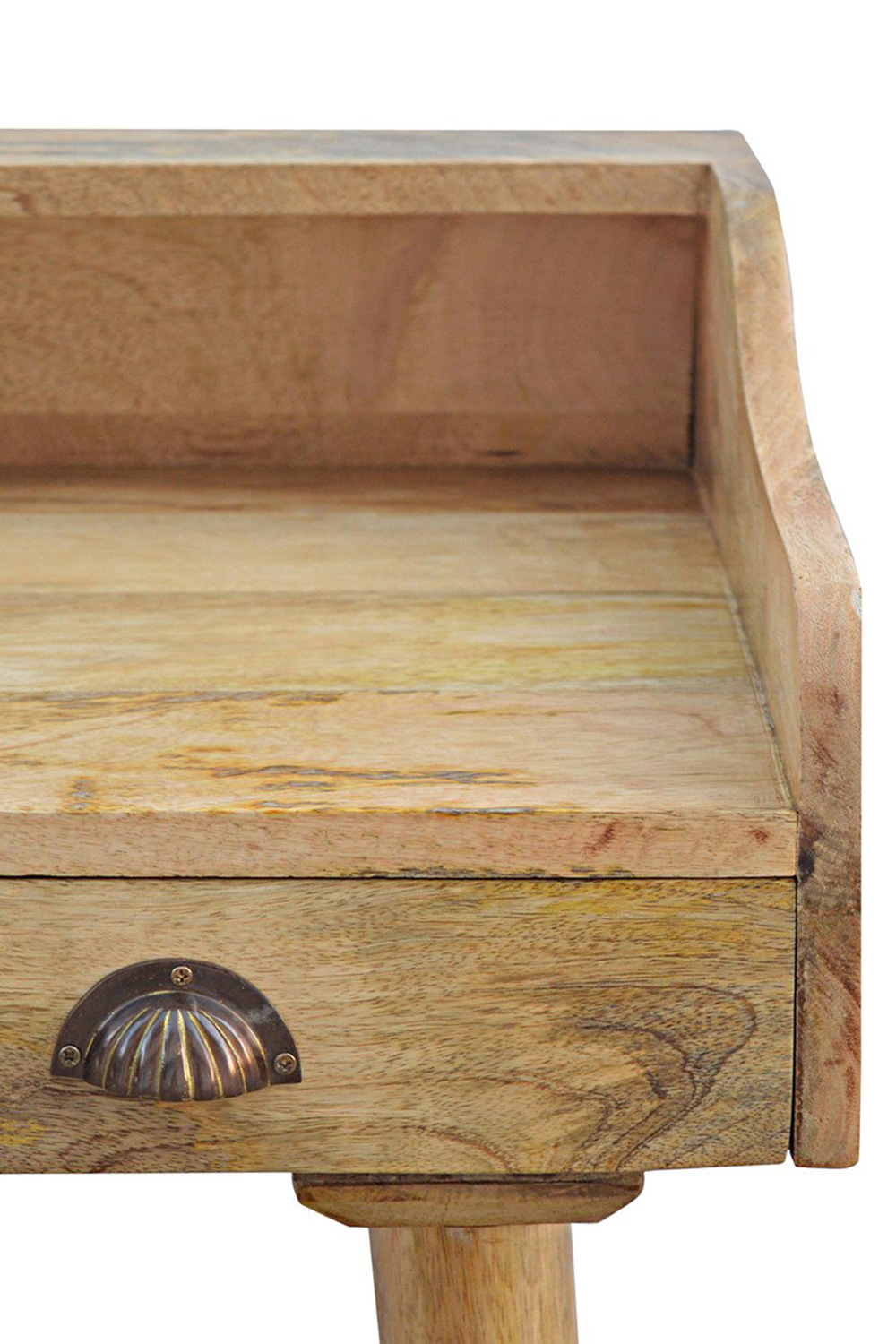 Artisan Nordic Style Gallery Back Writing Desk - Natural Oak-ish