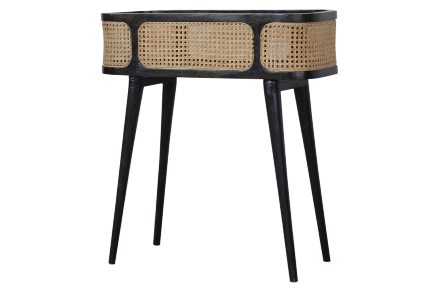 Artisan - Rattan Tray Table in Ash Black