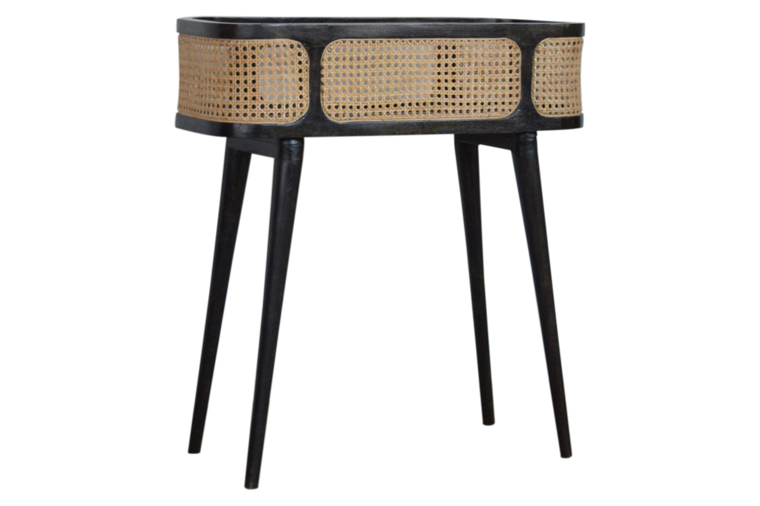 Artisan - Rattan Tray Table in Ash Black