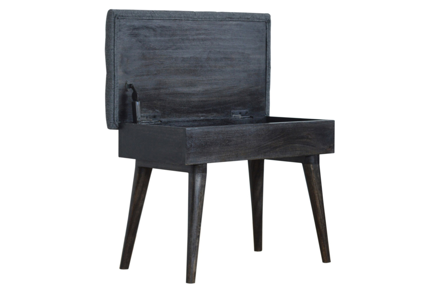 Artisan - Black Tweed Storage Bench