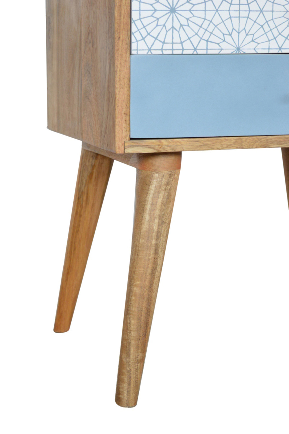 Artisan Patterned Bedside - Blue