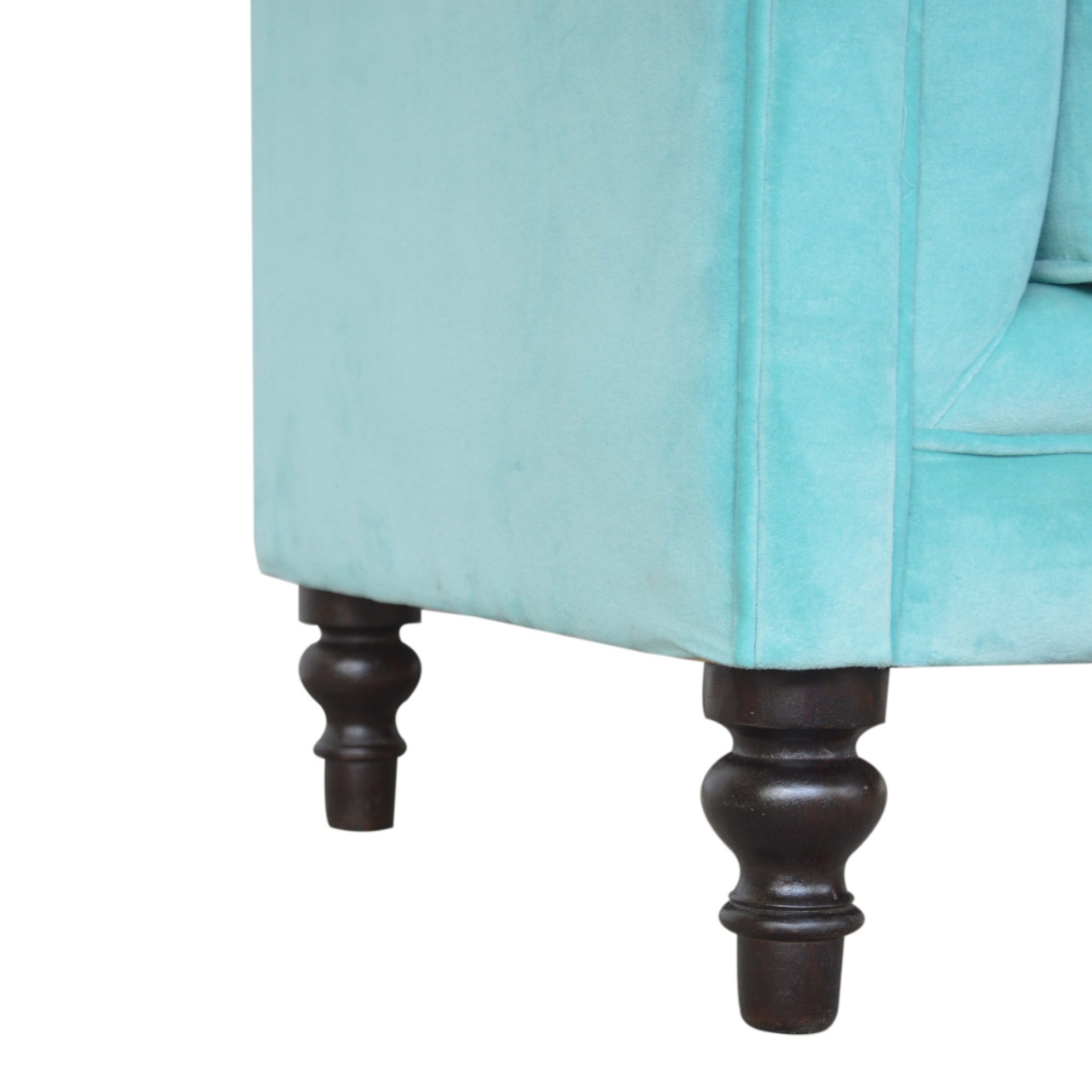 Artisan - Chesterfield Armchair in Aqua, Velvet