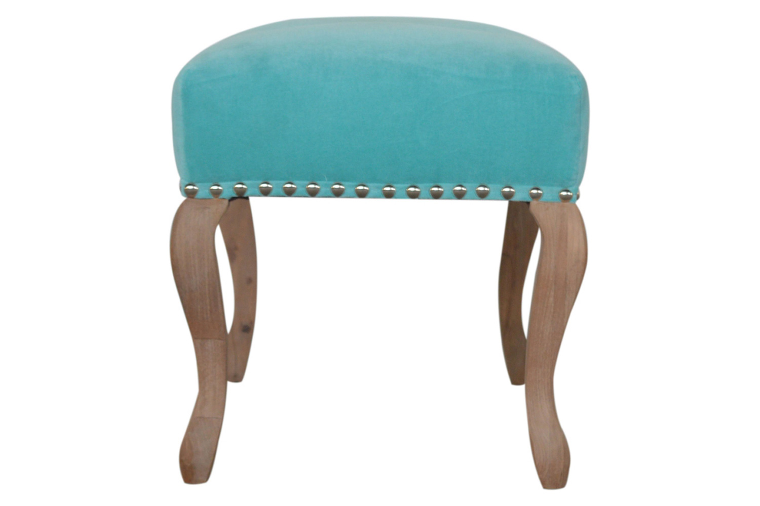 Artisan French Style Bench - Aqua, Velvet