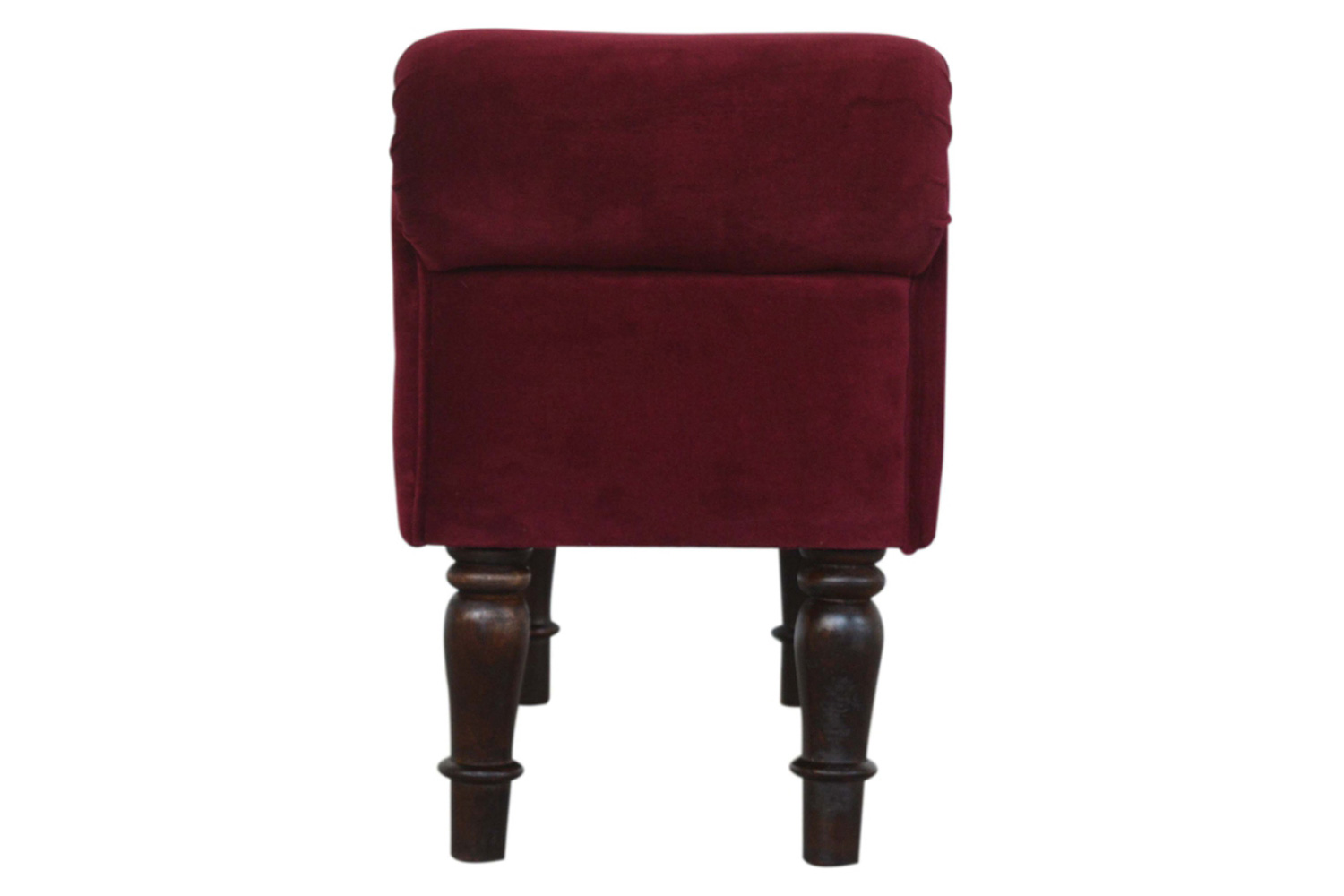 Artisan Bedroom Bench - Whine Red, Velvet