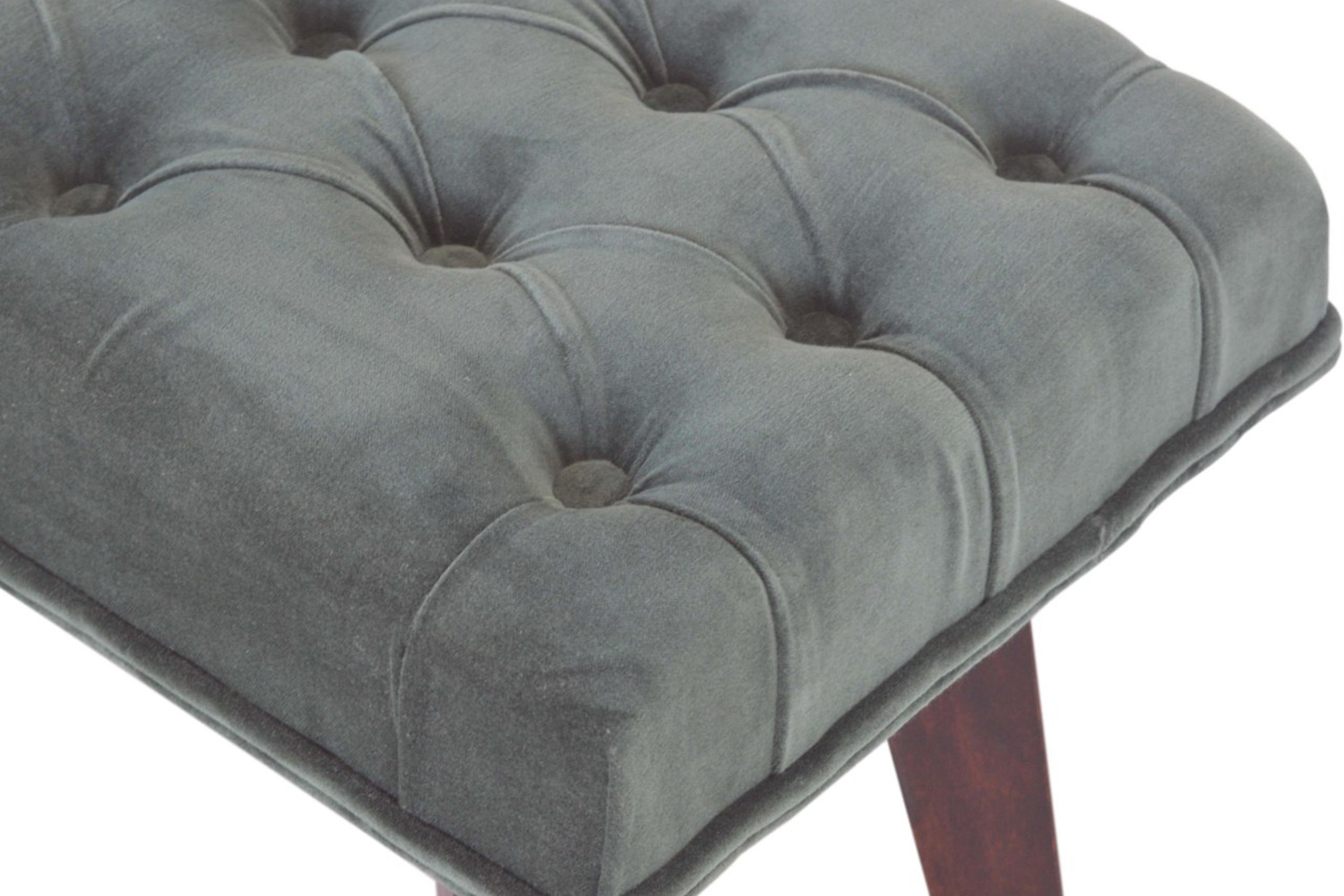Artisan Velvet Hallway Bench - Emerald Green
