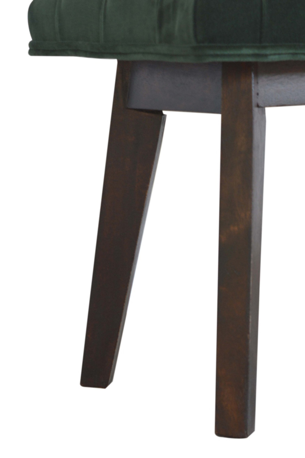Artisan Velvet Hallway Bench - Emerald Green