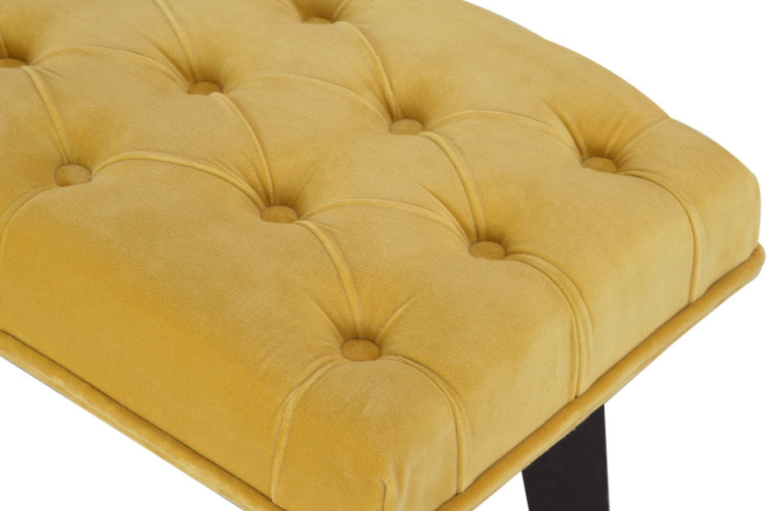 Artisan Velvet Hallway Bench - Mustard