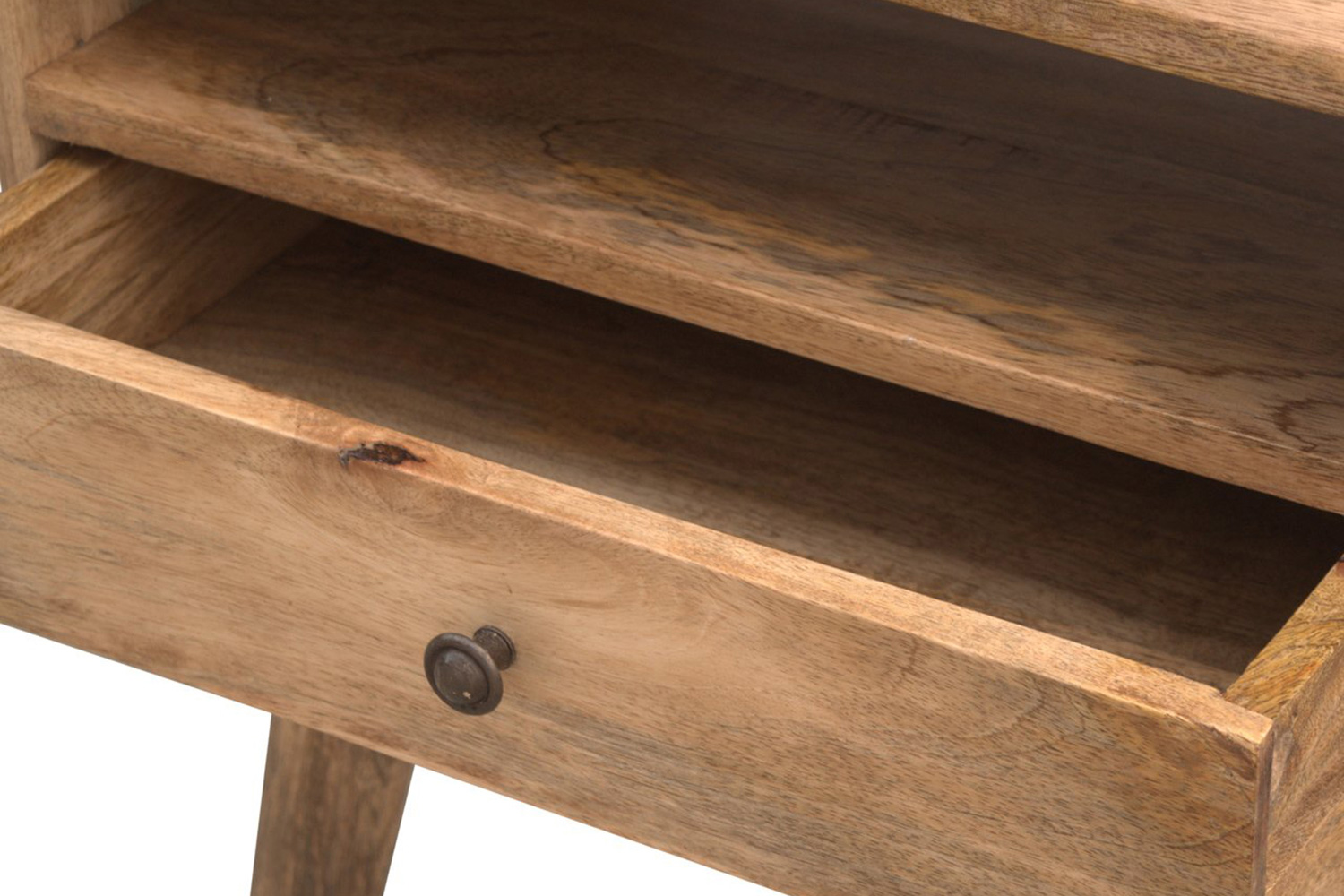 Artisan Modern Open Slot Bedside - Oak-ish